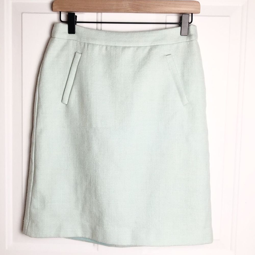 J. Crew Double Serge Wool Skirt Size 6